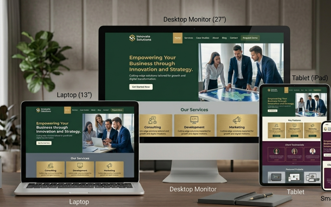 top website design modern business website layout responsive design